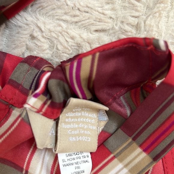 Banana Republic plaid sleeveless ruffle top Size XS New without tags - Picture 5 of 16